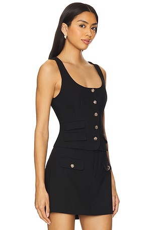 Cinq a Sept Lovina Top in Black