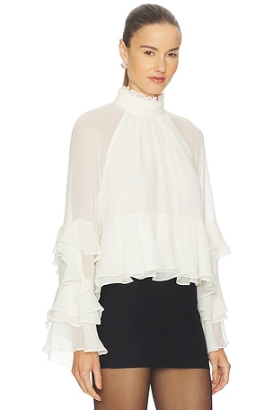 Cinq a Sept Skylah Top in Ivory