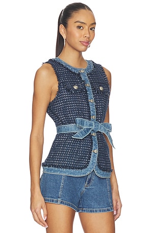 Cenq a Sept Joans Vest en Bleu