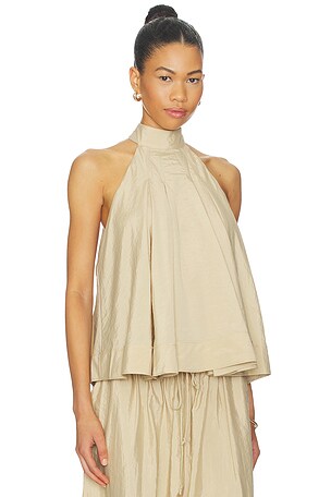 Cinq a Sept Jagger Top in Beige