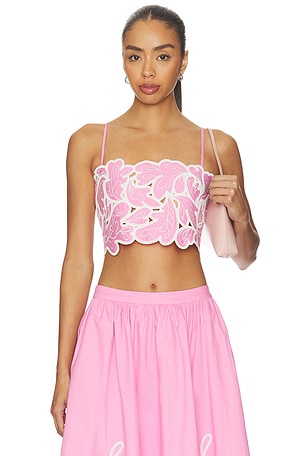 Paisley Bloom Embroidered Caterina Top Cinq a Sept