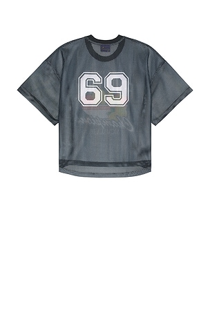Coney Island Picnic Fruit Bowl Mesh Jersey in Black