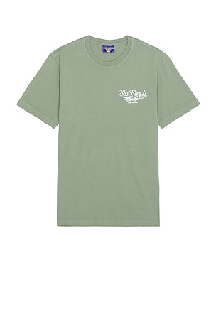 Coney Island Picnic Sky Ranch Garment Dyed Tee in Green