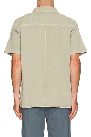 Citizens of Humanity Short Sleeve Pocket Cairo Shirt in Taupe