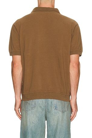 Citizens of Humanity Banded Polo in Brown