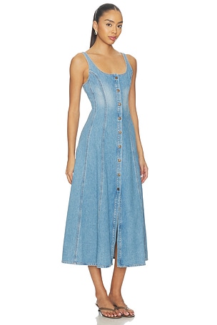 Citizens of Humanity Noa Seamed Dress in Blue. Size 12. Also