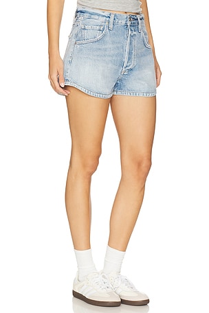 Citizens of Humanity Abita Curved Hem Short in Blue