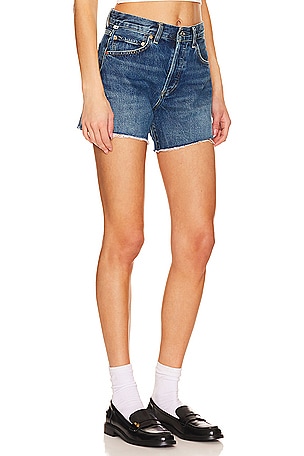 Citizens of Humanity Annabelle Long Vintage Relaxed Short in Blue