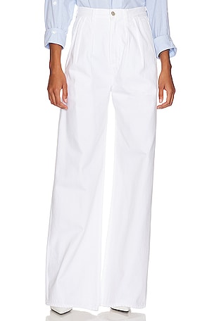 Rylie Rayon Twill Wide Leg Pant White – CAMI NYC