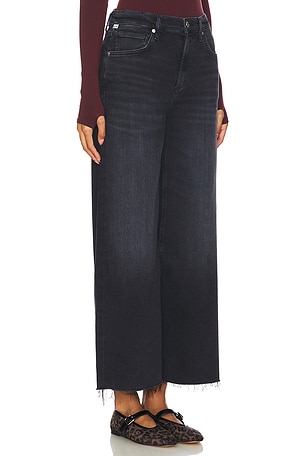 Citizens of Humanity Lyra Crop Wide Leg in Black