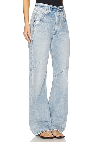 Citizens of Humanity Ayla Swirl Baggy Jeans in Blue