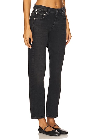 Citizens of Humanity Anissa Low Rise Straight Jeans in Black