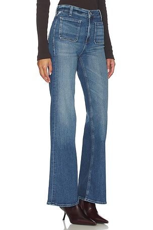 Citizens of Humanity Kimberly Patch Pocket Flare Jeans in Blue. Size 33. Also