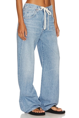Citizens of Humanity Petite Brynn Drawstring Jeans in Blue
