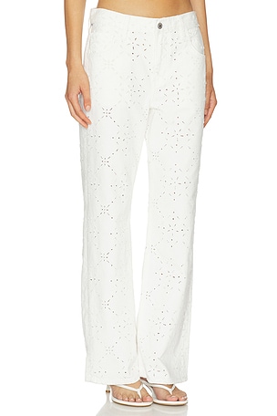 Citizens of Humanity Lendz Easy Straight Jeans en Blanc