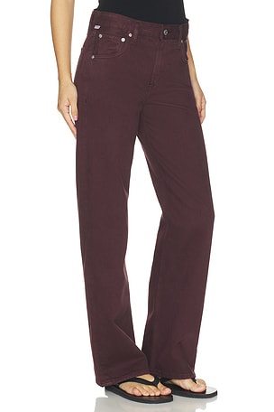 Citizens of Humanity Lindz Easy Straight Jean in Burgundy. Size 25. Also