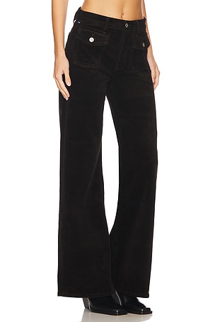 Citizens of Humanity Raven Patch Pocket Wide Leg Pant in Brown