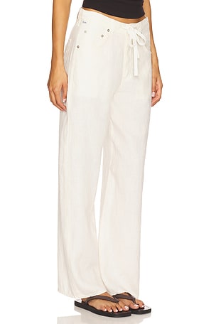 Citizens of Humanity Brynn Drawstring Trouser in Cream