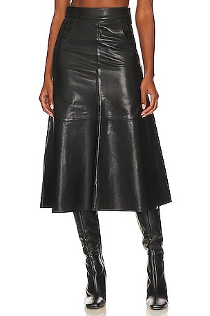 Aria Seamed Leather Skirt Citizens of Humanity