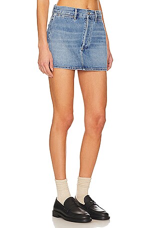 Citizens of Humanity Rosie Mini Skirt in Denim-Light