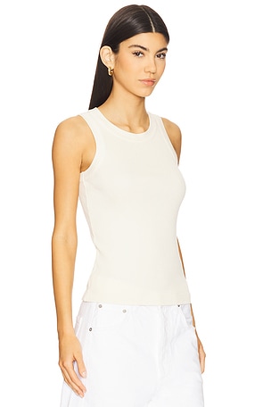 Citizens of Humanity Isabel Rib Tank Top in Cream