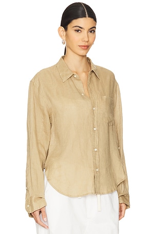 Citizens of Humanity Kayla Shrunken Shirt in Tan
