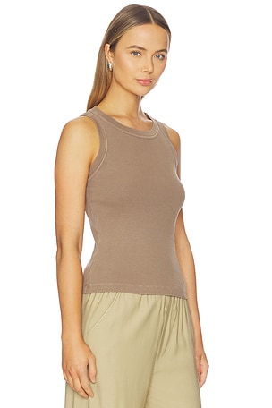 Citizens of Humanity Isabel Rib Tank Top in Taupe