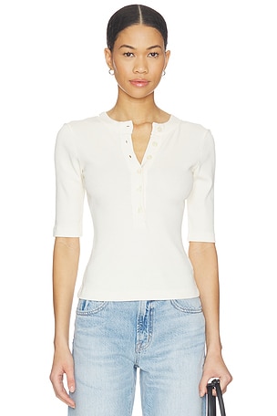 Nali Short Sleeve Henley Top Citizens of Humanity