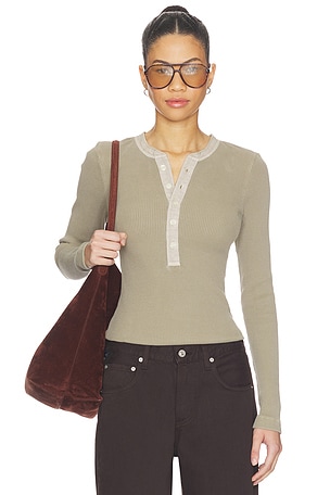 Drea Waffle Henley Top Citizens of Humanity