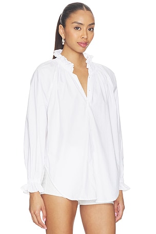 Citizens of Humanity Loretta Ruffle Top in White