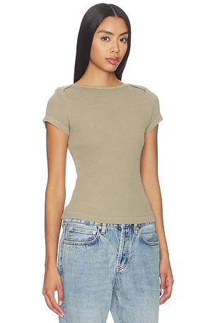 Citizens of Humanity Baby Waffle Tee in Taupe
