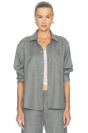 Citizens of Humanity Kayla Shrunken Shirt in Grey