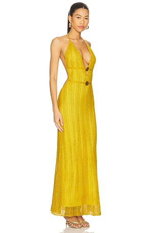 Capittana Ariel Maxi Dress in Mustard