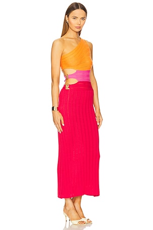 Capittana Lauren Sunset Dress in Red