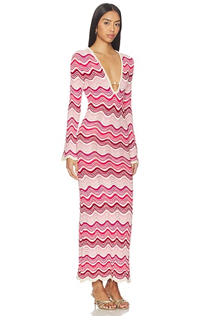 Capittana Sandra Dress in Red,Pink