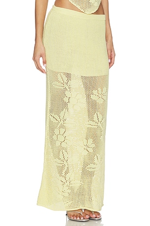 CapitFauvea JUPE LONGUE MALLORY en Citron