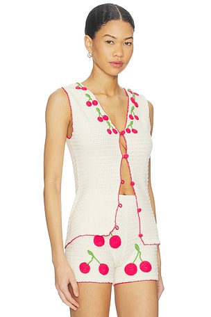 Capittana Sasha Cherry Top in Ivory