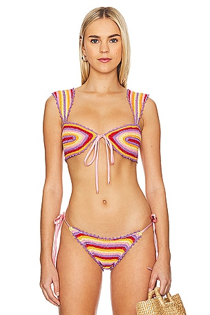 Lucy Crochet Bikini Top Capittana