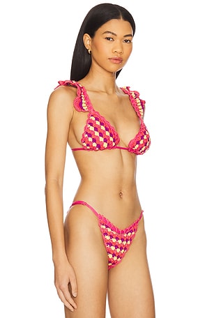 Capittana Melissa Bikini Top in Rose