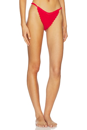 Capittana Rose Bikini Bottom in Red