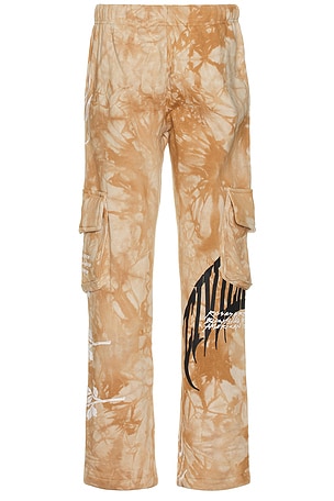 Civil Regime Heavy Chaos Wide Leg Cargo Pant in Tan