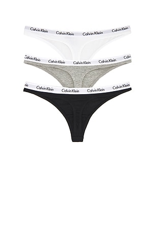 Calvin Klein Underwear Carousel 3 Pack Underwear in White,Black,Grey. Size XS. Also