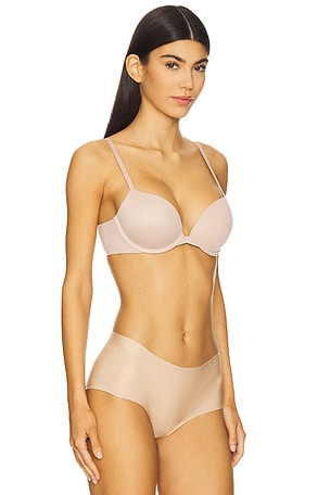 Calvin Klein Underwear Perfectly Fit Push Up Plunge Bra in Nude. Size 36C. Also