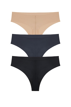 Calvin Klein Underwear Calvin Klein Thong 3 Pack in Nude,Navy. Size XS. Also