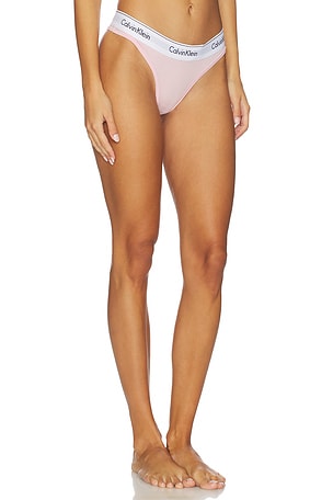 Calvin Klein Underwear Modern Cotton Thong in Pink. Size XS. Also