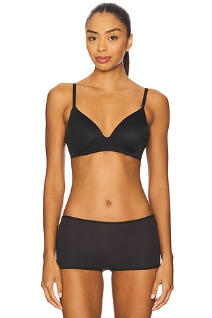 Calvin Klein Underwear Perfectly Fit Wirefree T-shirt Bra in Black. Size 36D. Also