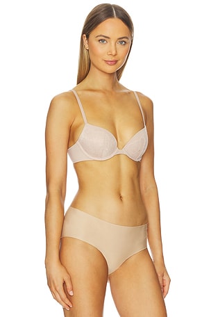 Calvin Klein Underwear Calvin Klein Push Up Plunge Bra in Beige. Size 36B. Also