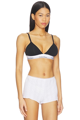 Calvin Klein Underwear Lightly Lined Triangle Bra in Black