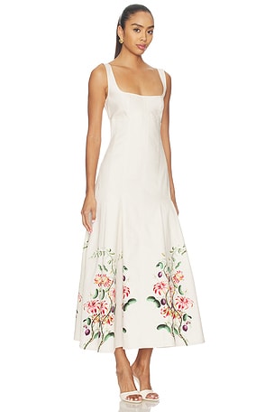 Clea Charlie Pleat Dress in Cream. Size S. Also