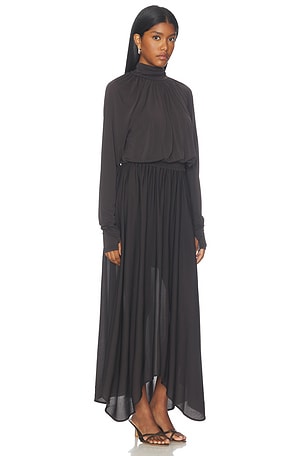 Clea Katia Midi Dress in Black. Size L. Also